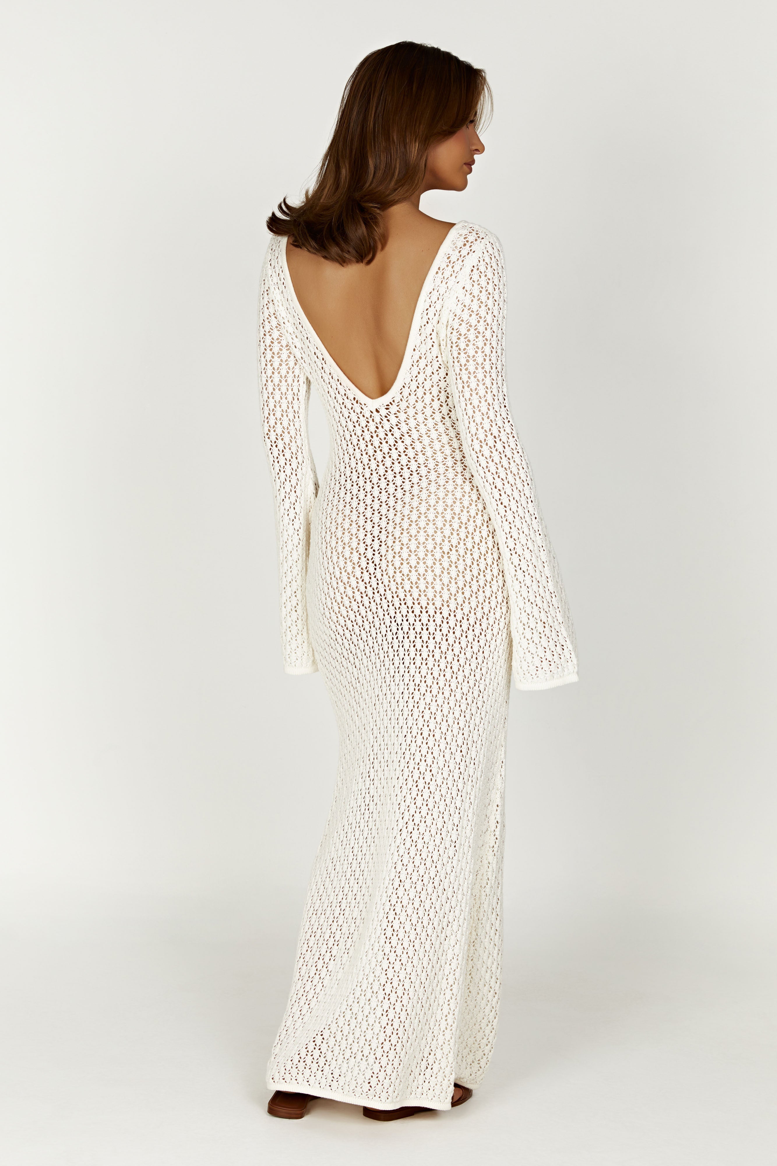Kayleigh - Flare sleeve maxi dress