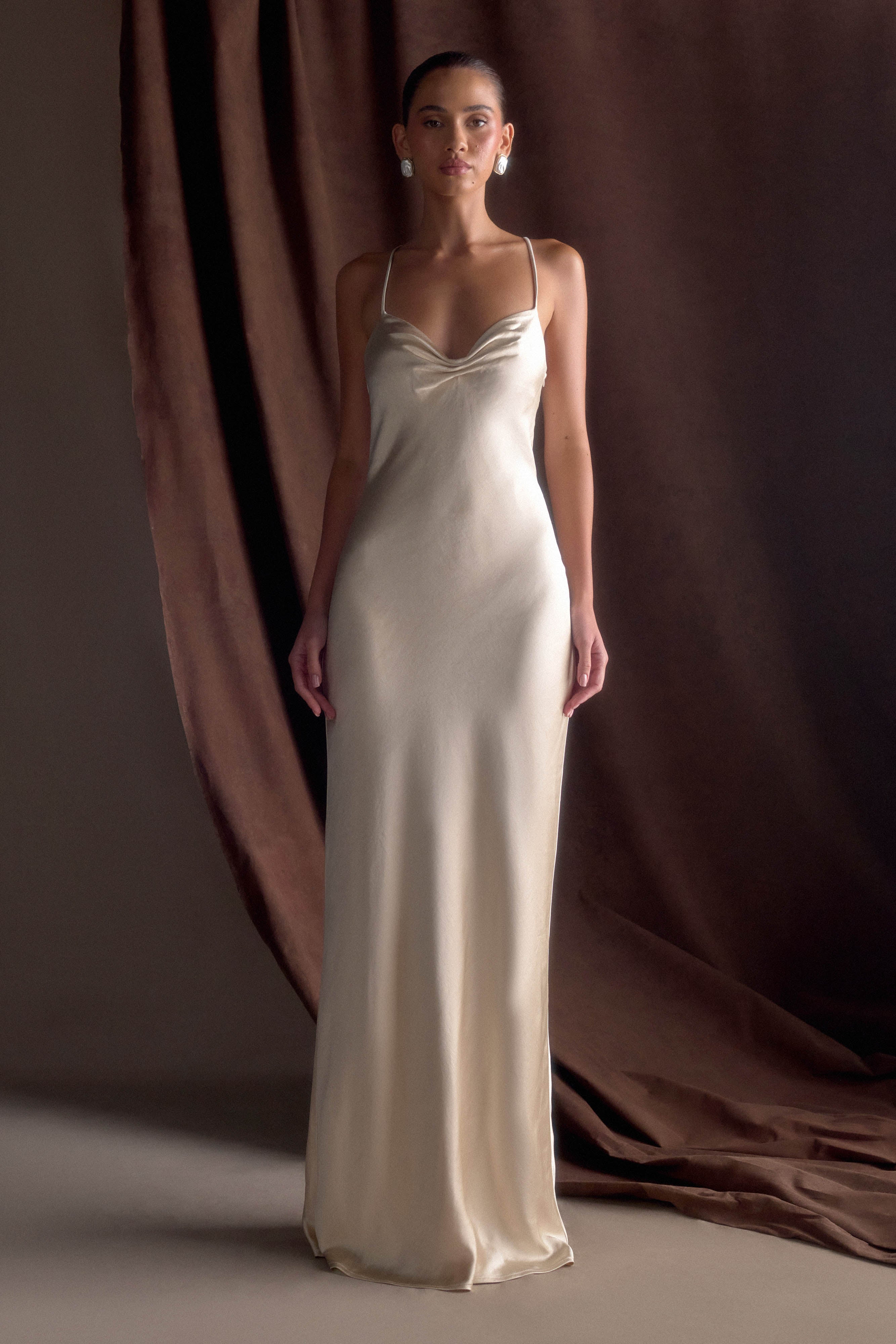 Lilly - Satin maxi dress
