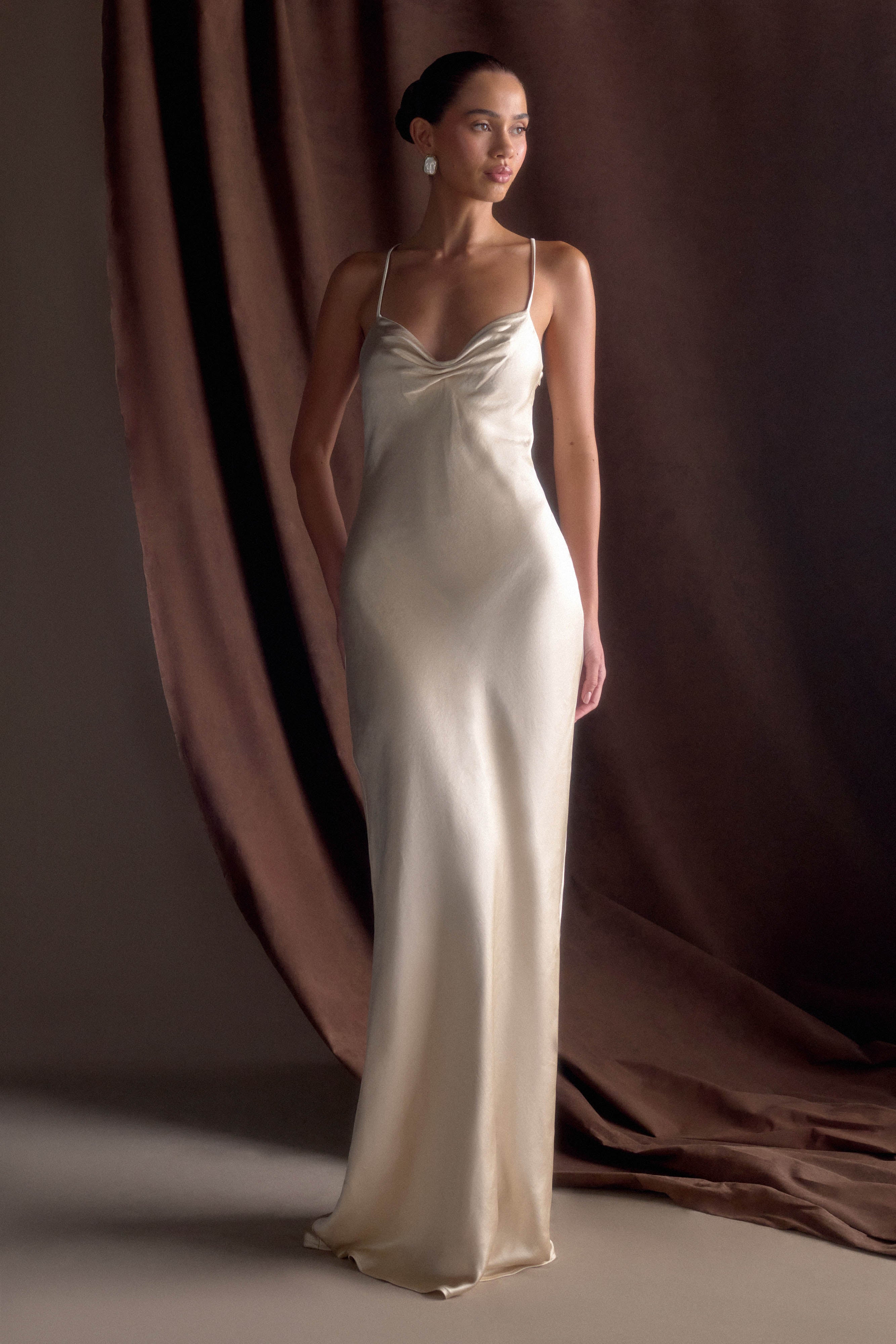 Lilly - Satin maxi dress