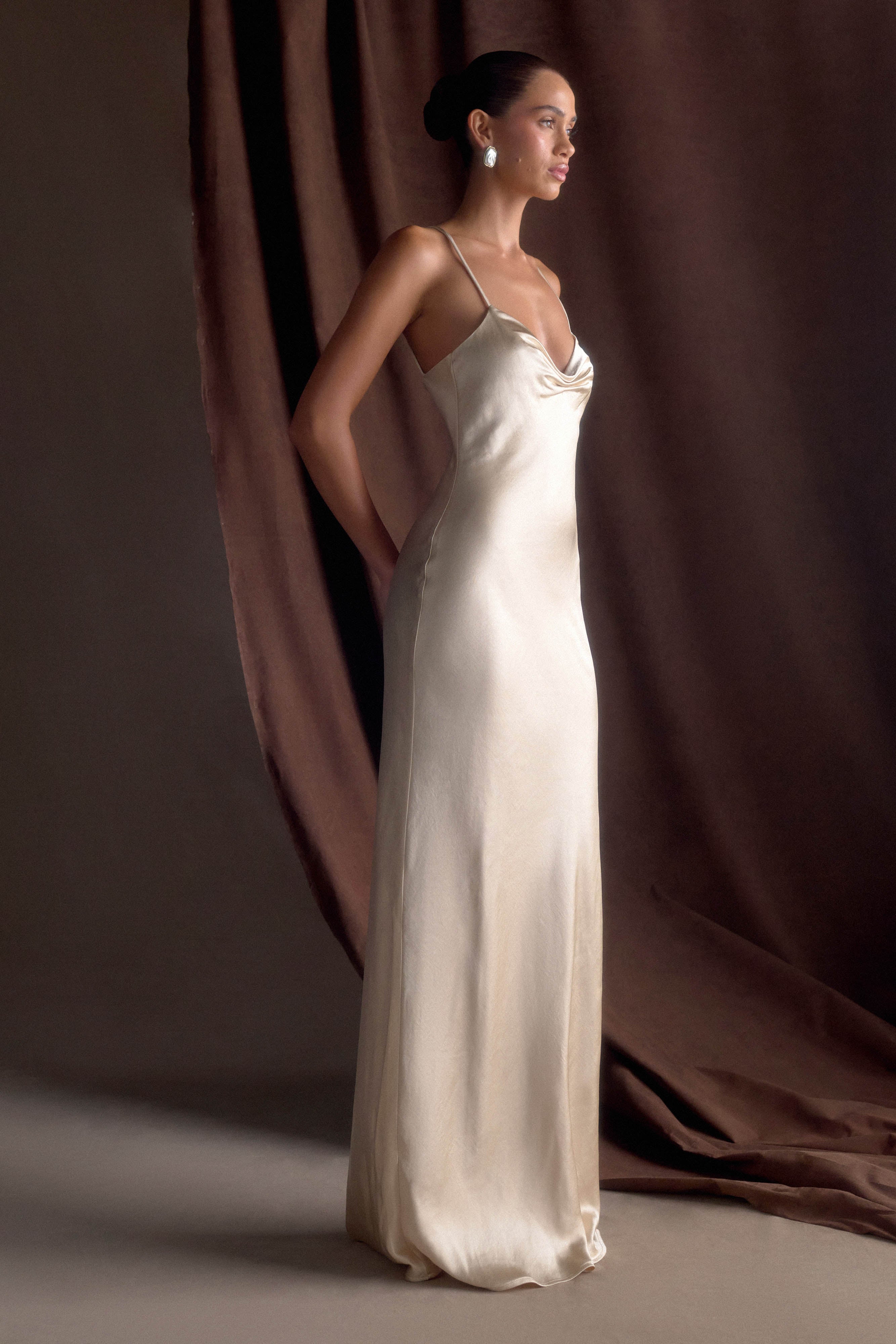 Lilly - Satin maxi dress