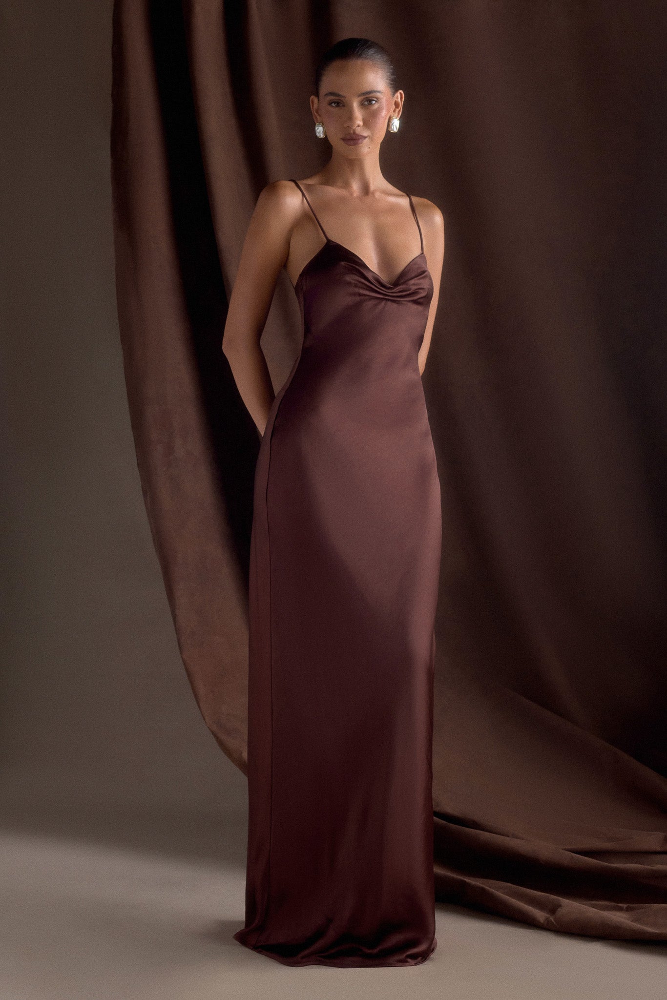 Lilly - Satin maxi dress