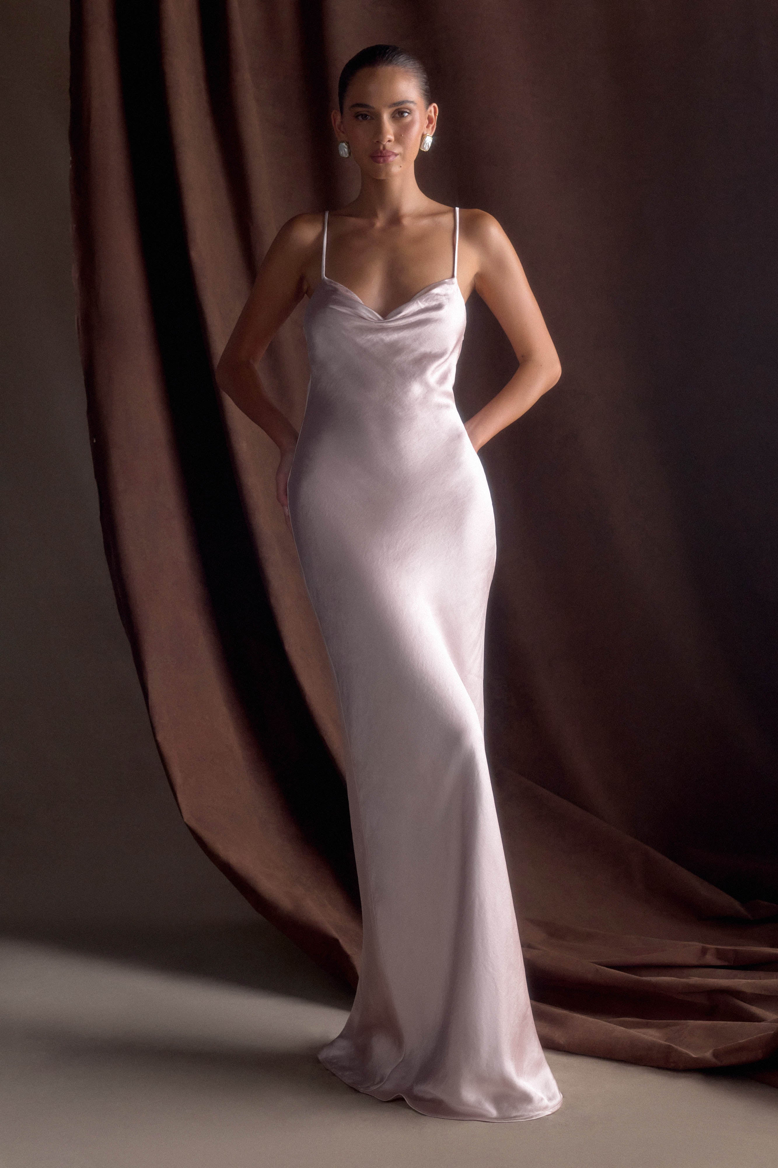 Lilly - Satin maxi dress