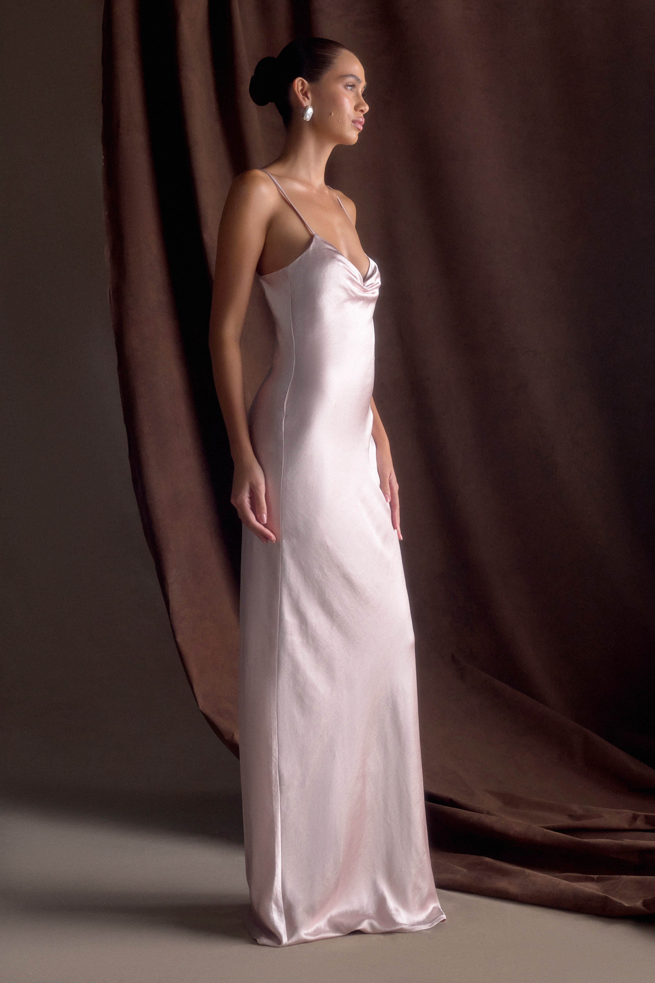 Lilly - Satin maxi dress
