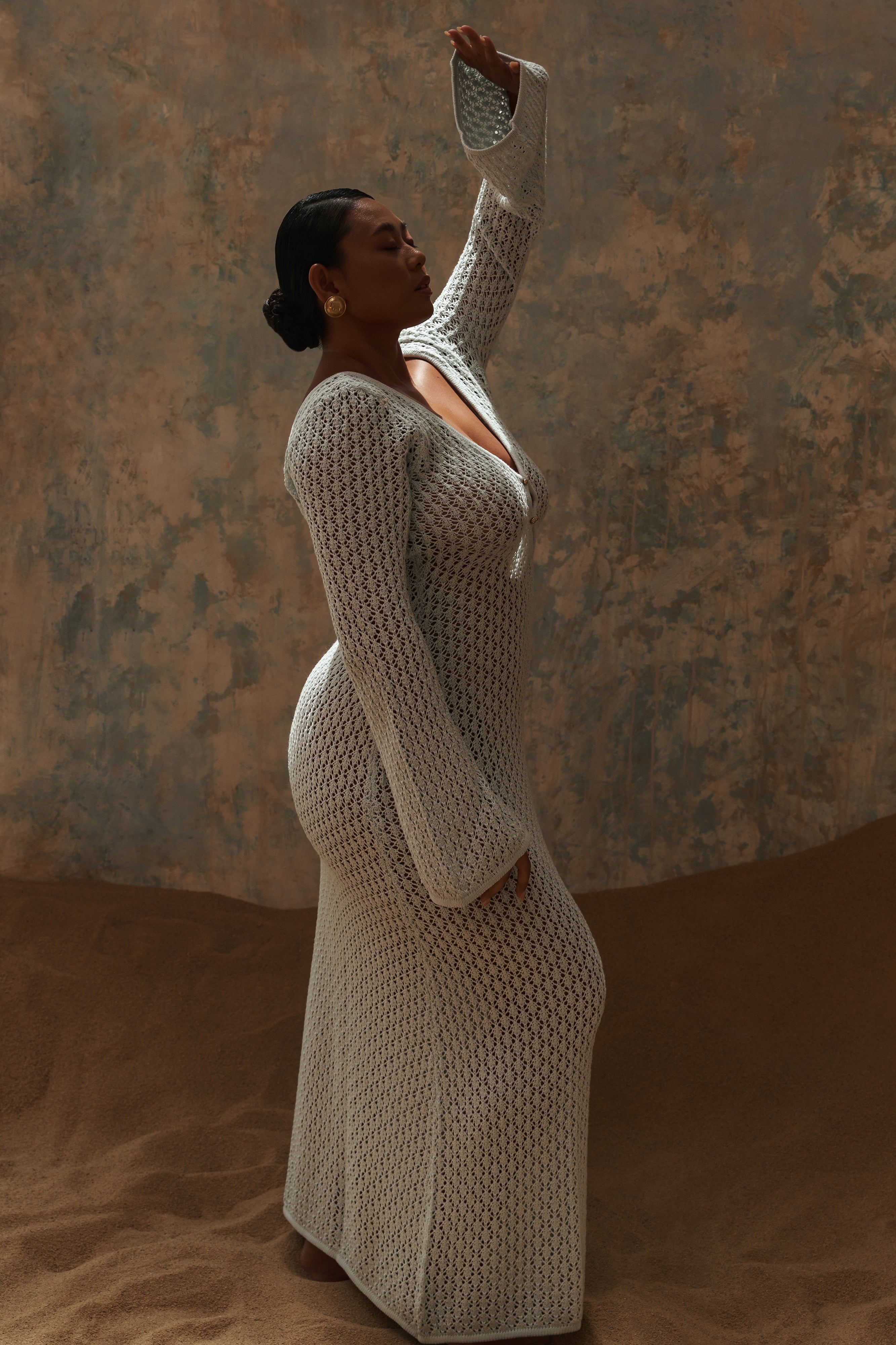 Kayleigh - Flare sleeve maxi dress