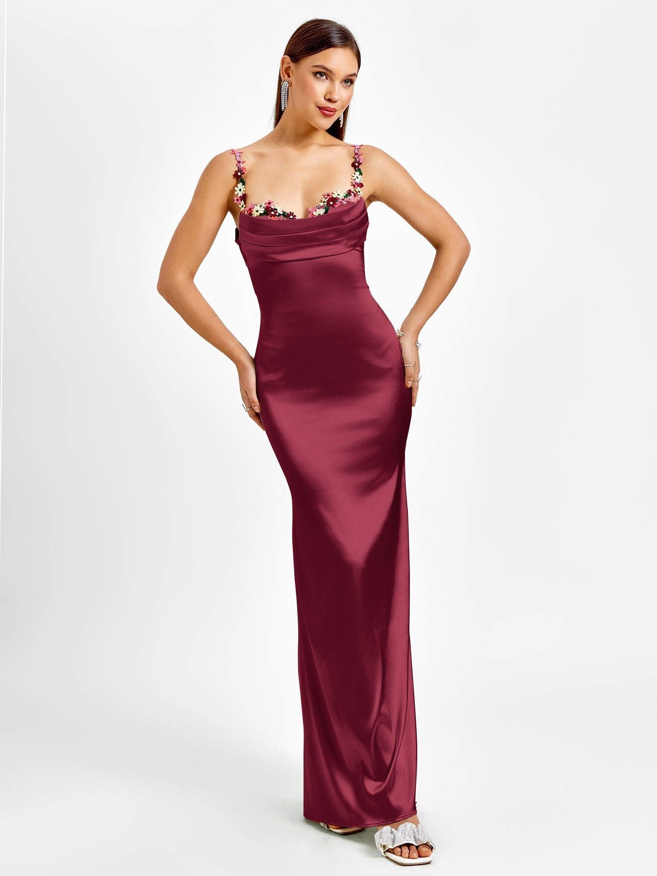 Amy - Satin bodycon dress