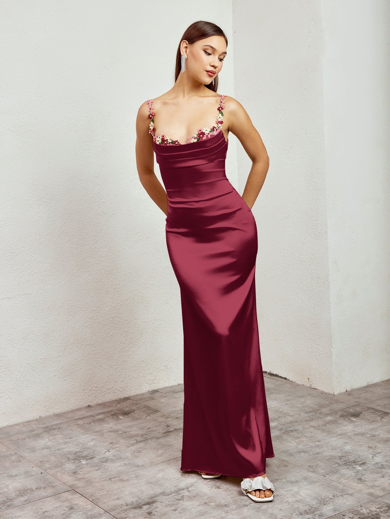 Amy - Satin bodycon dress