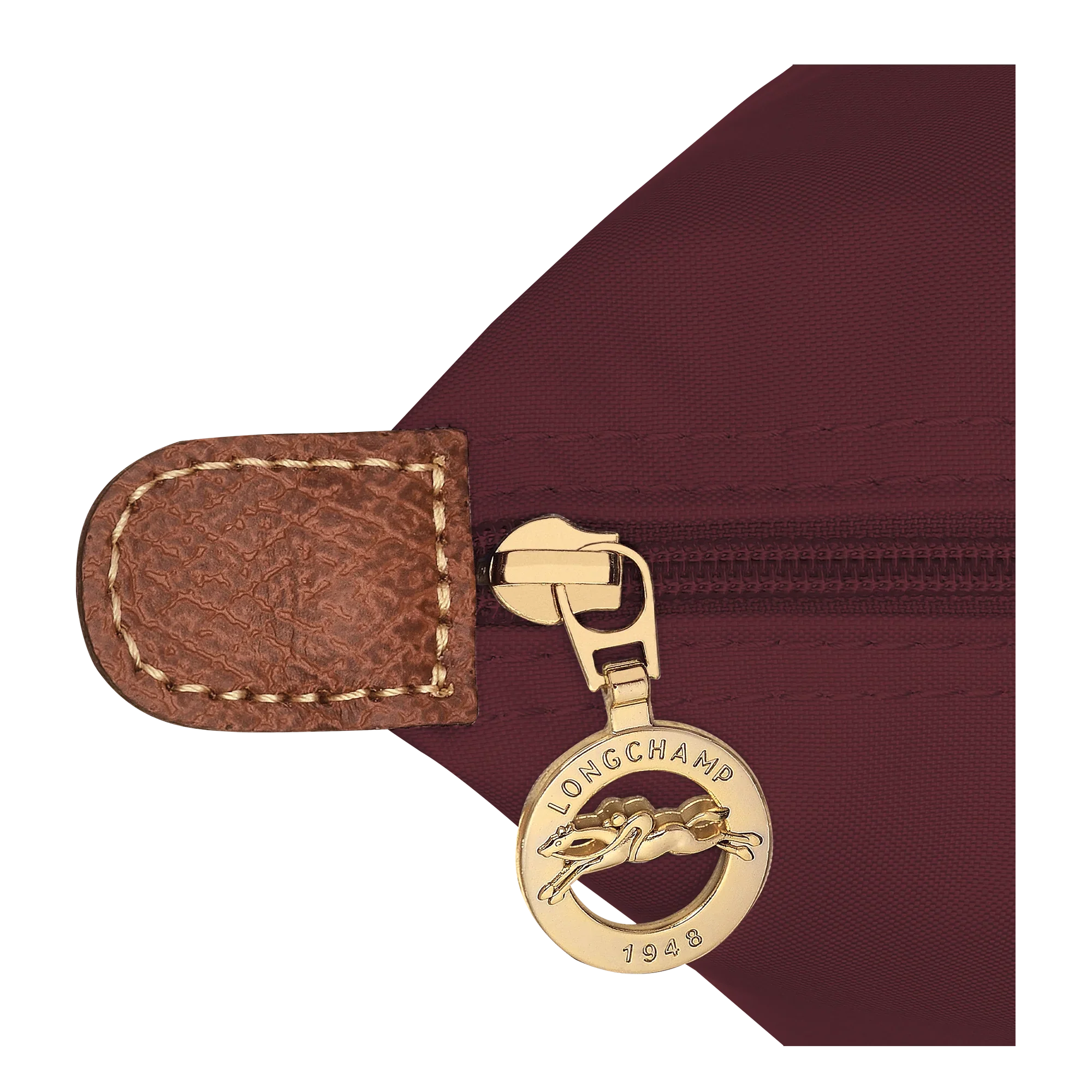Longchamp - Large burgundy tote bag