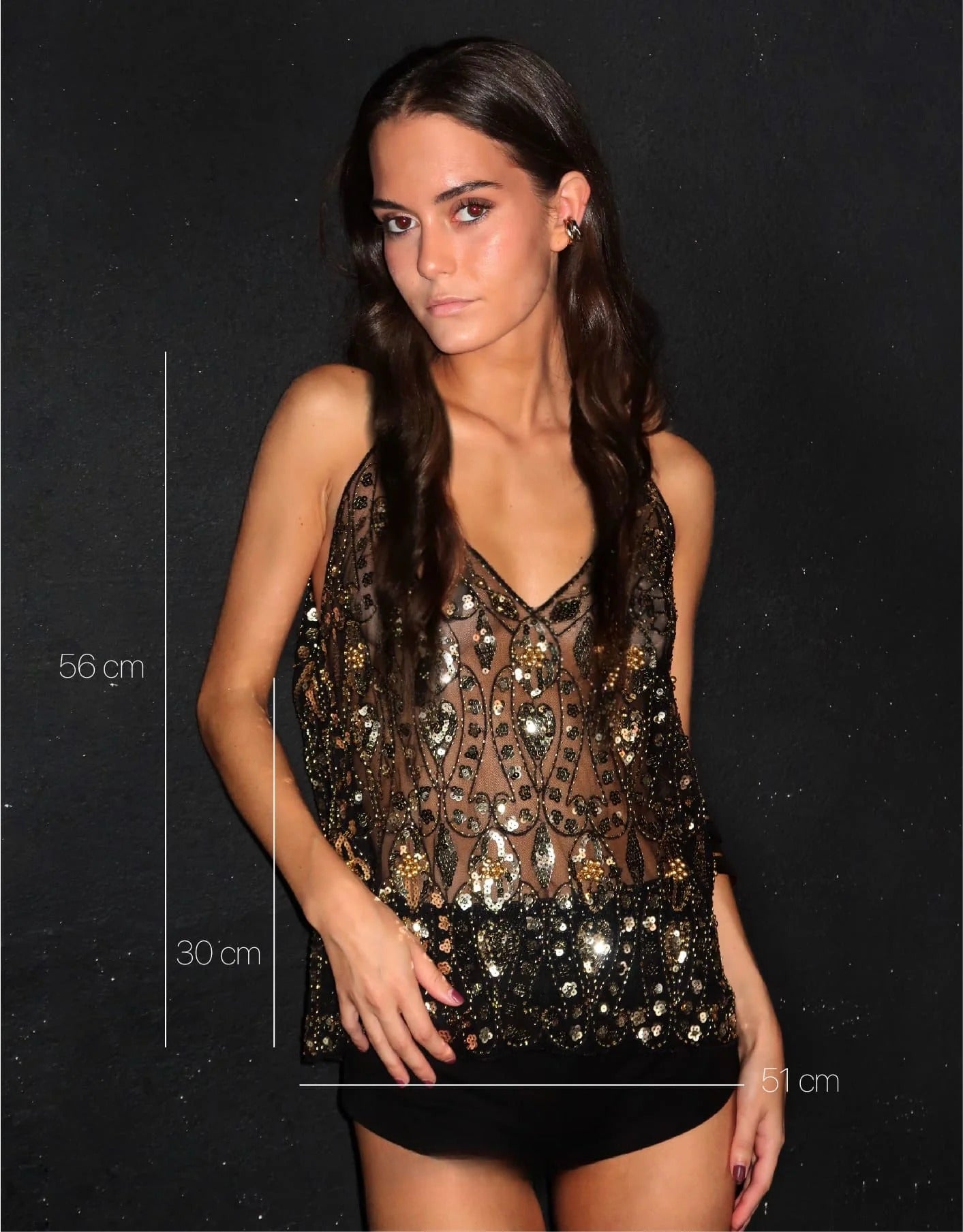 Cristina - Embellished Top
