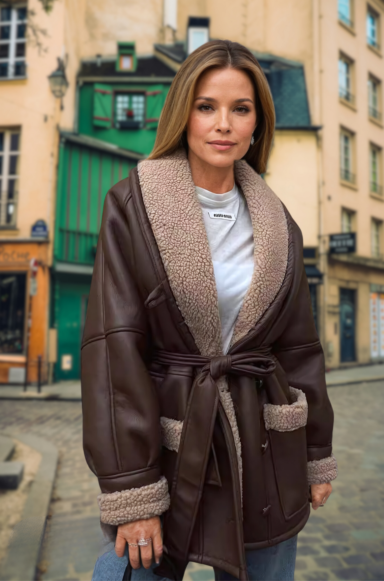 Ashley Coat - Luxurious Avaitor Jacket for Woman