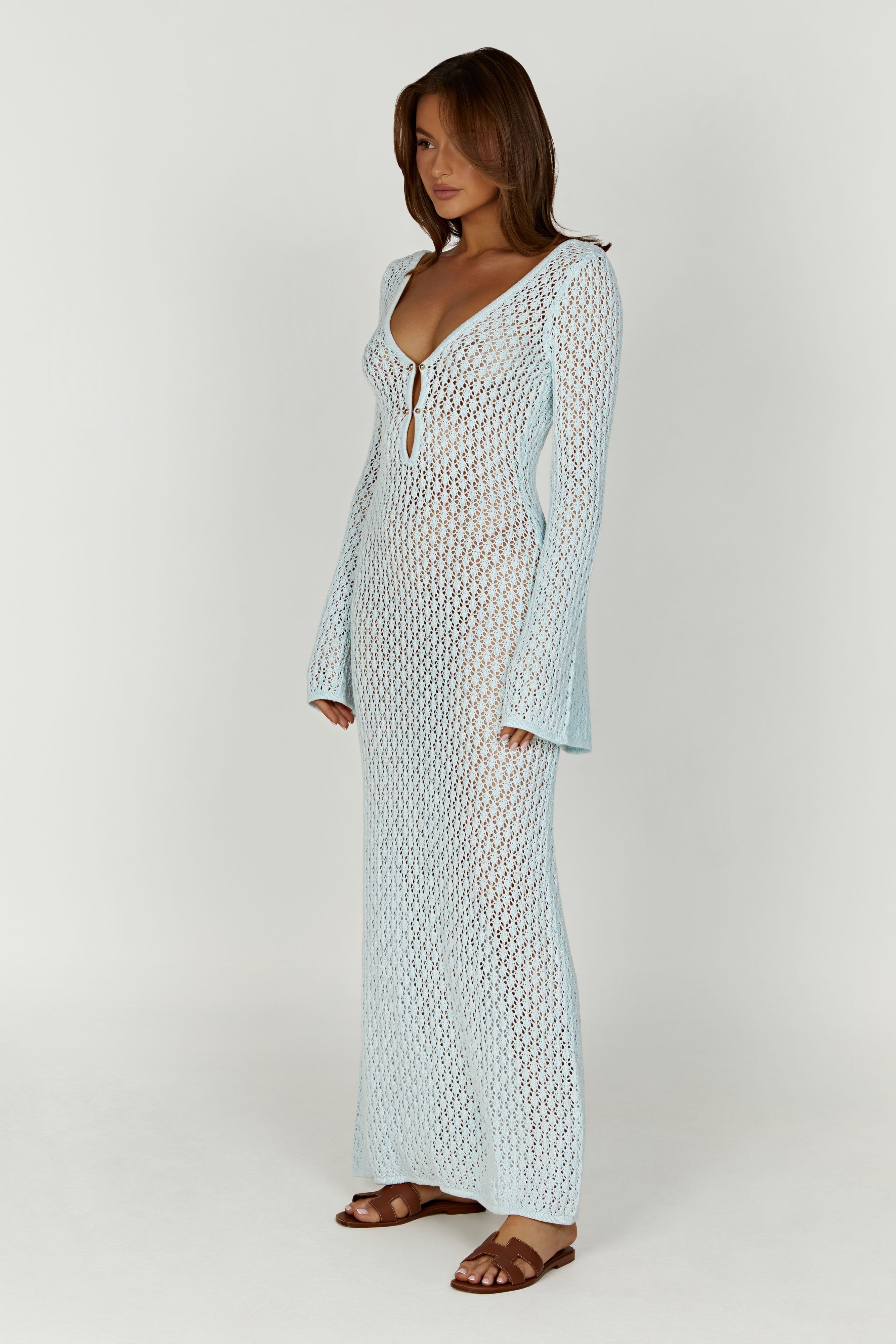 Kayleigh - Flare sleeve maxi dress