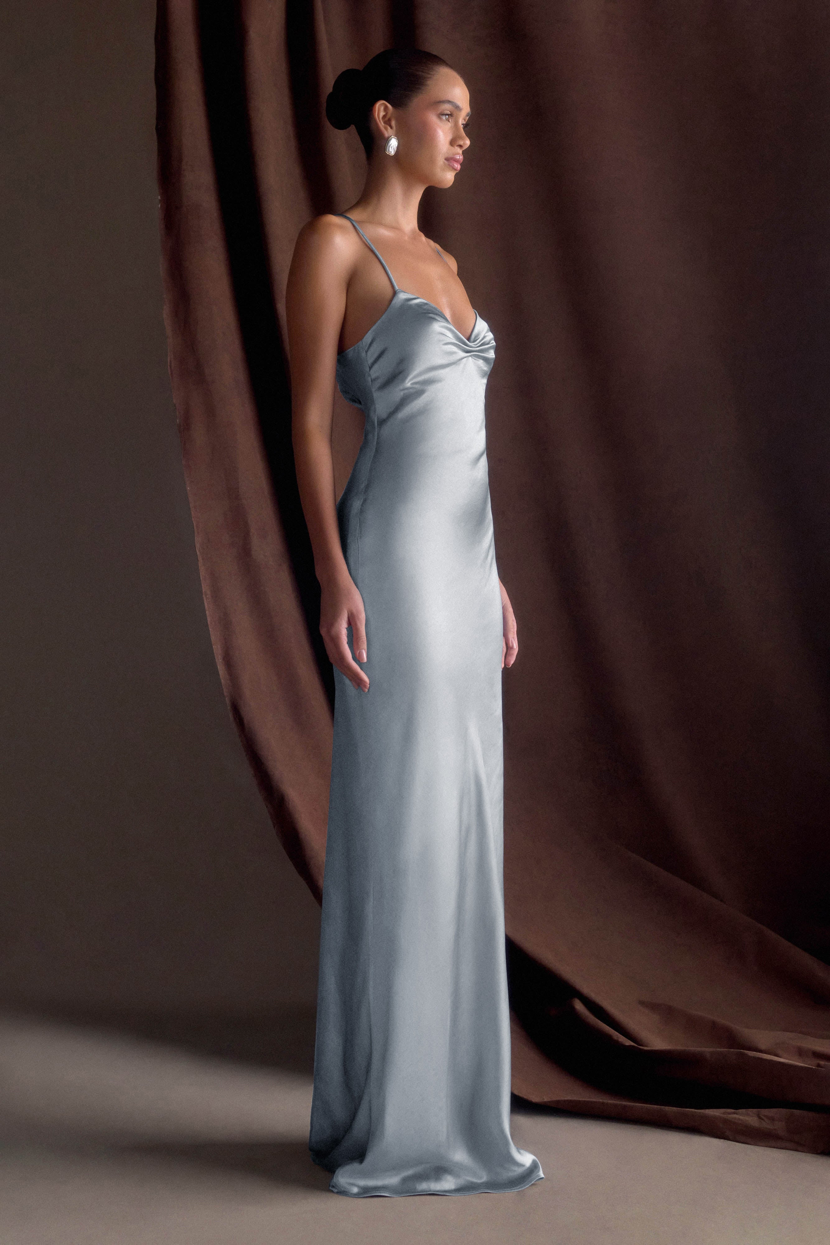 Lilly - Satin maxi dress