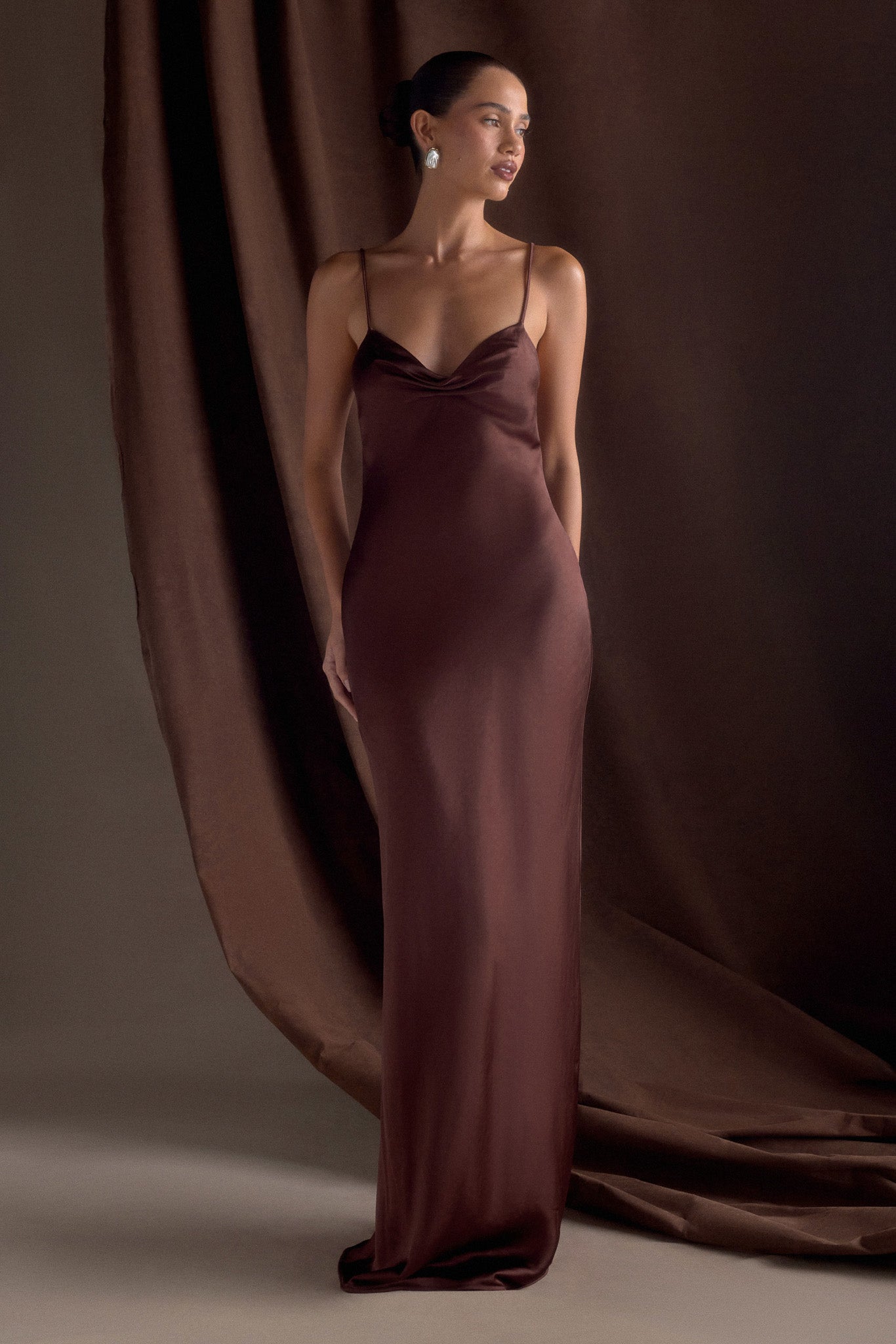 Lilly - Satin maxi dress