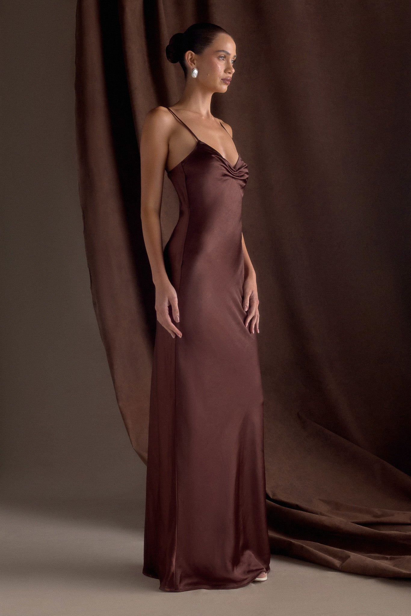 Lilly - Satin maxi dress