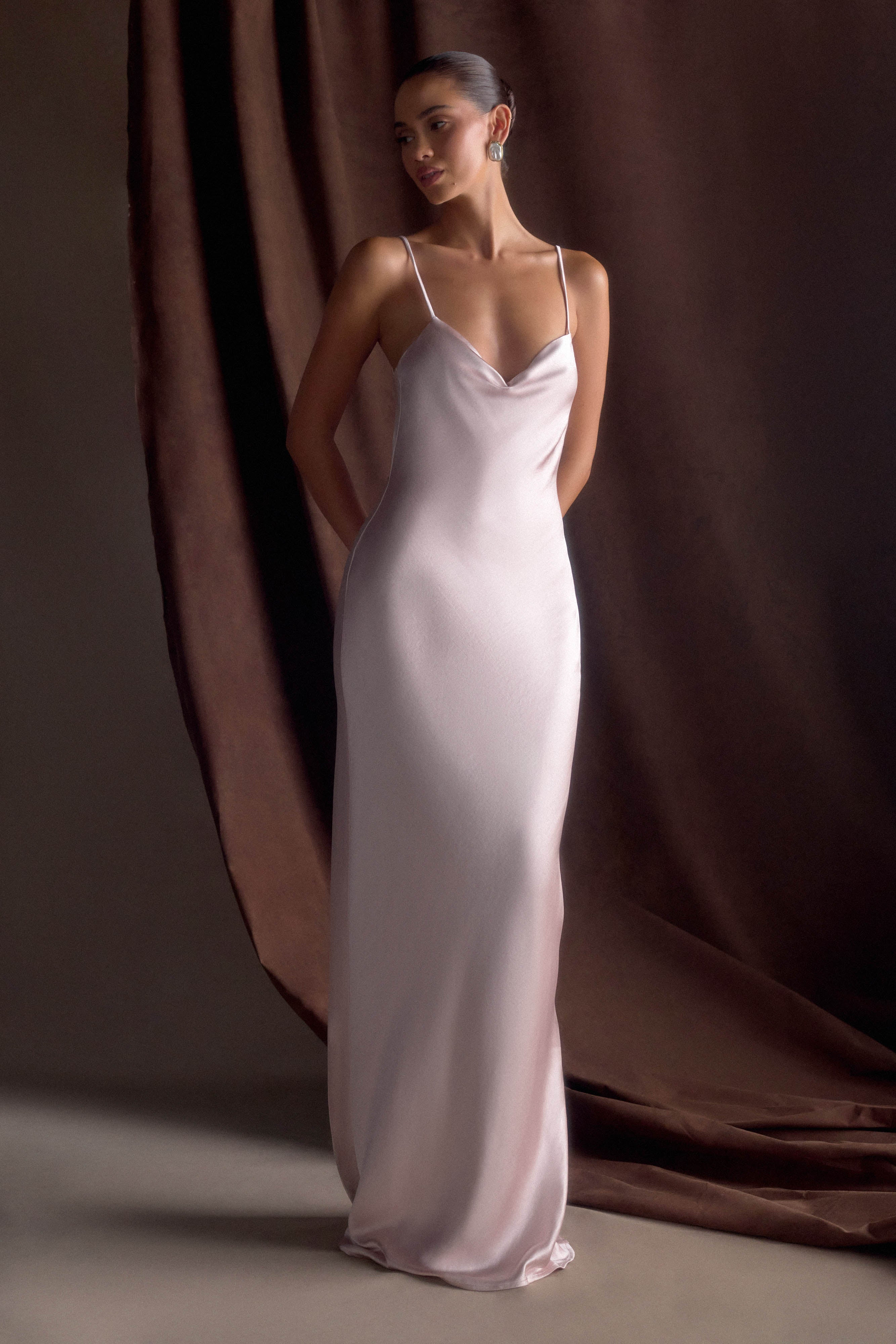 Lilly - Satin maxi dress