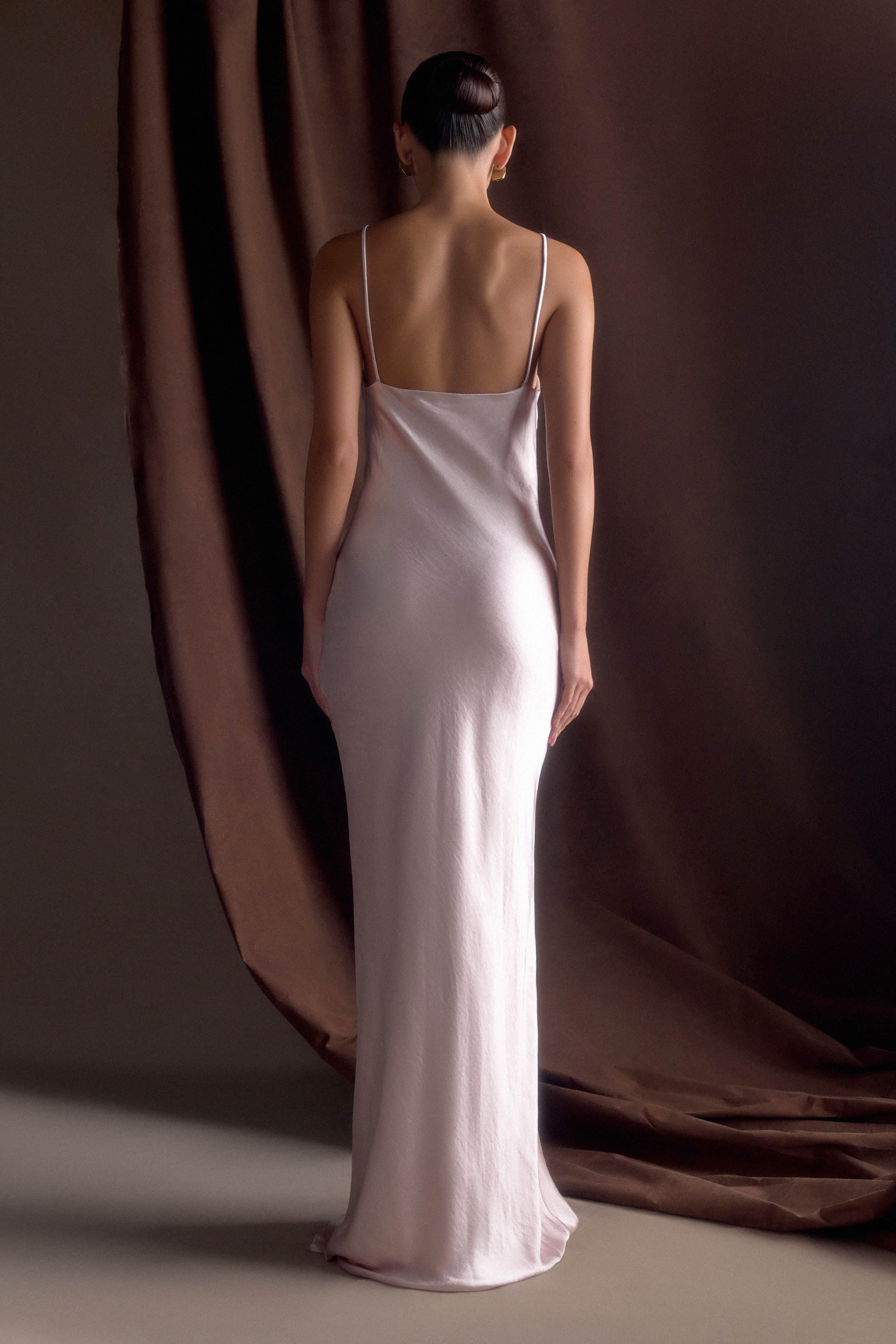 Lilly - Satin maxi dress
