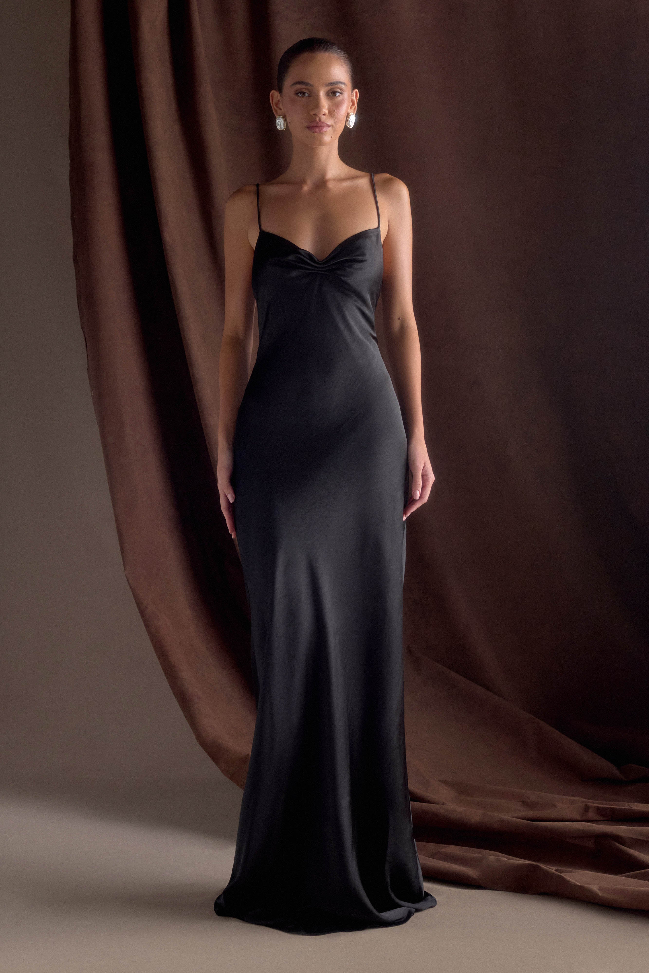 Lilly - Satin maxi dress