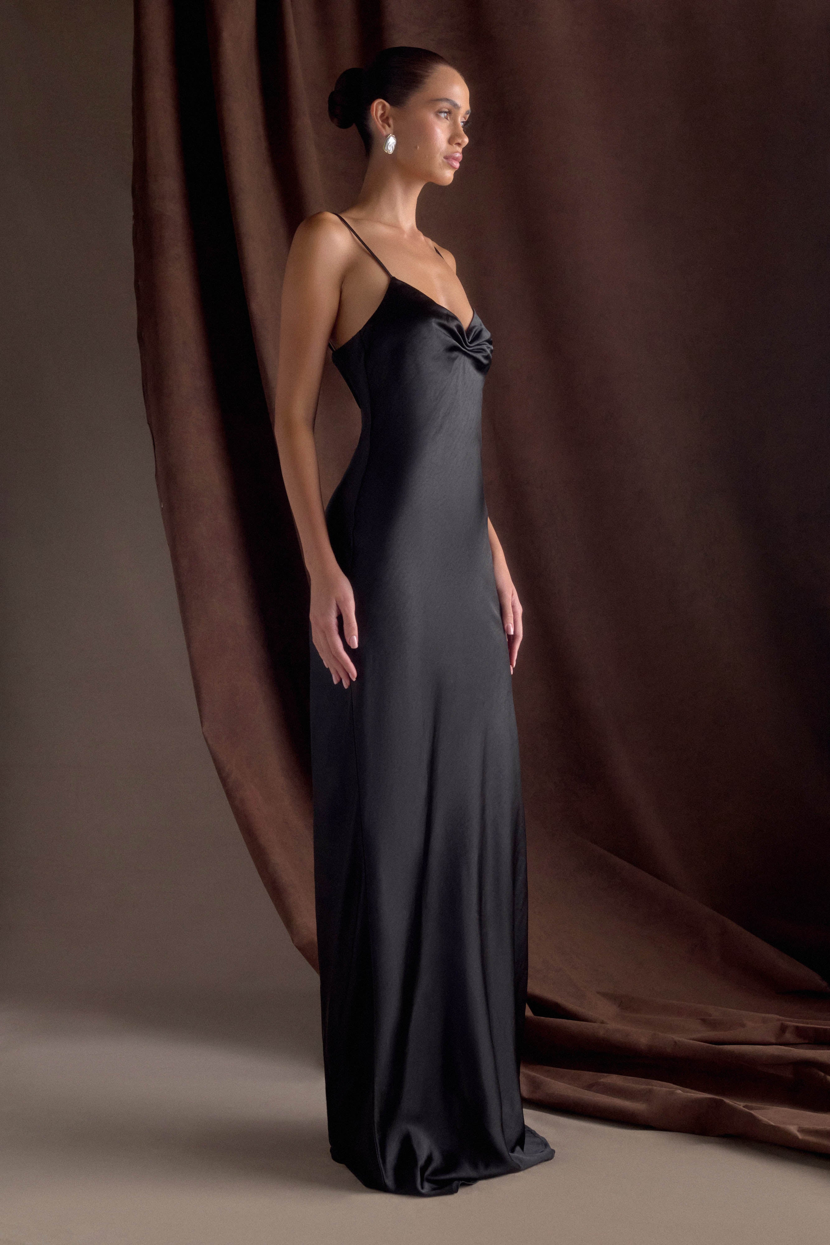 Lilly - Satin maxi dress