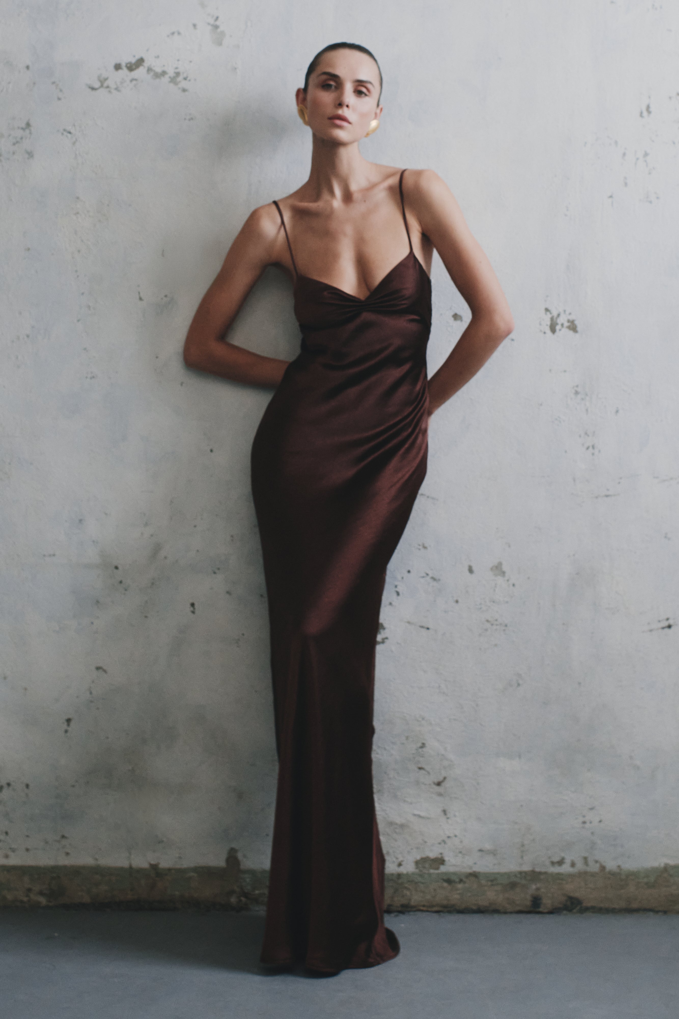 Lilly - Satin maxi dress