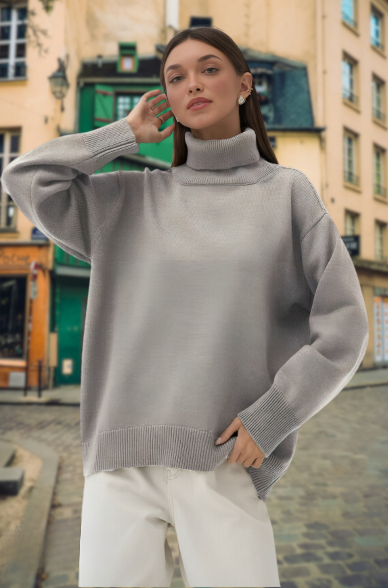 Mae Knitted Pullover – Stylish Sweater for Woman