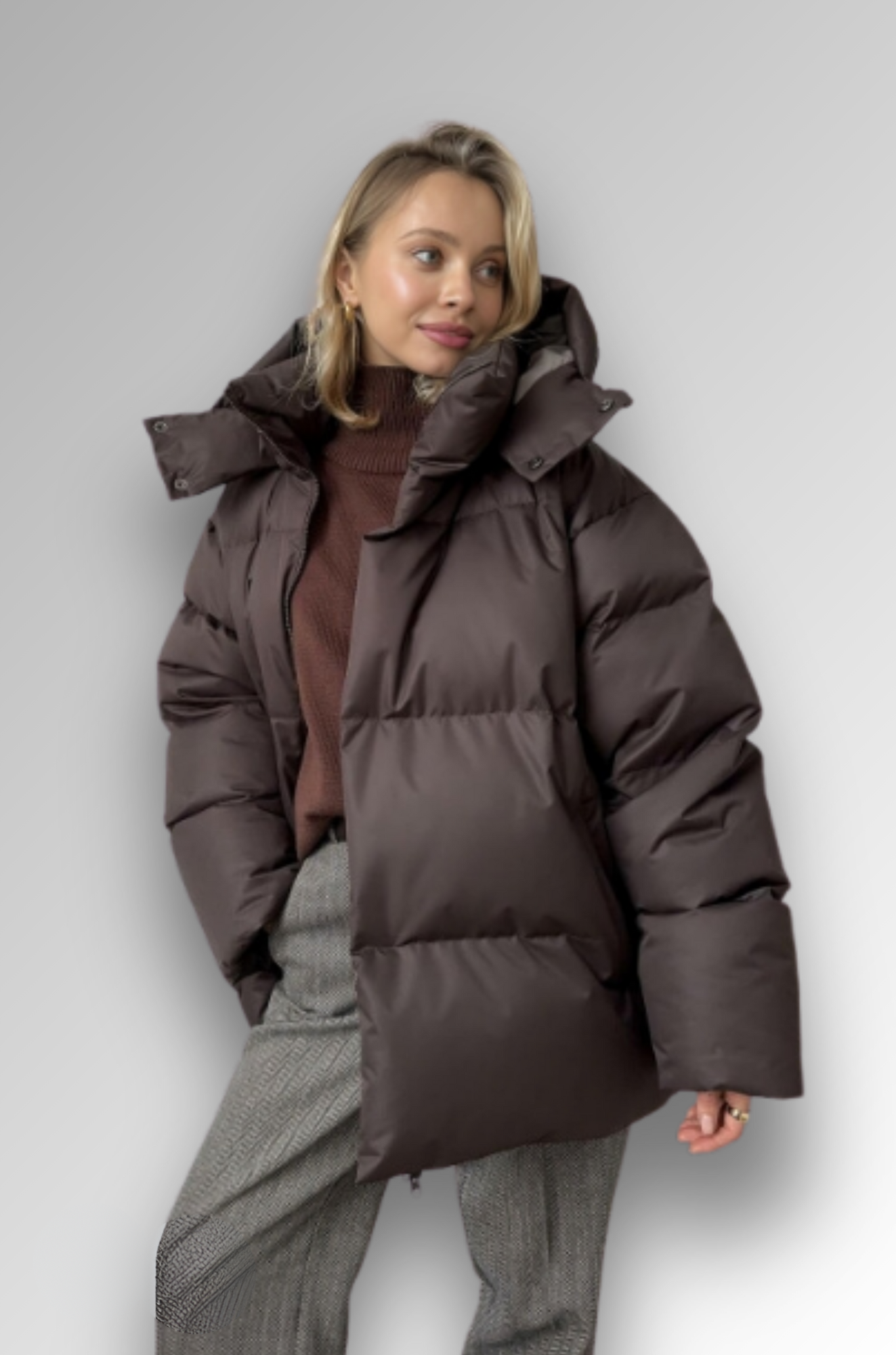 Mae Louis Puffer Coat - Puffer Jacket for Woman