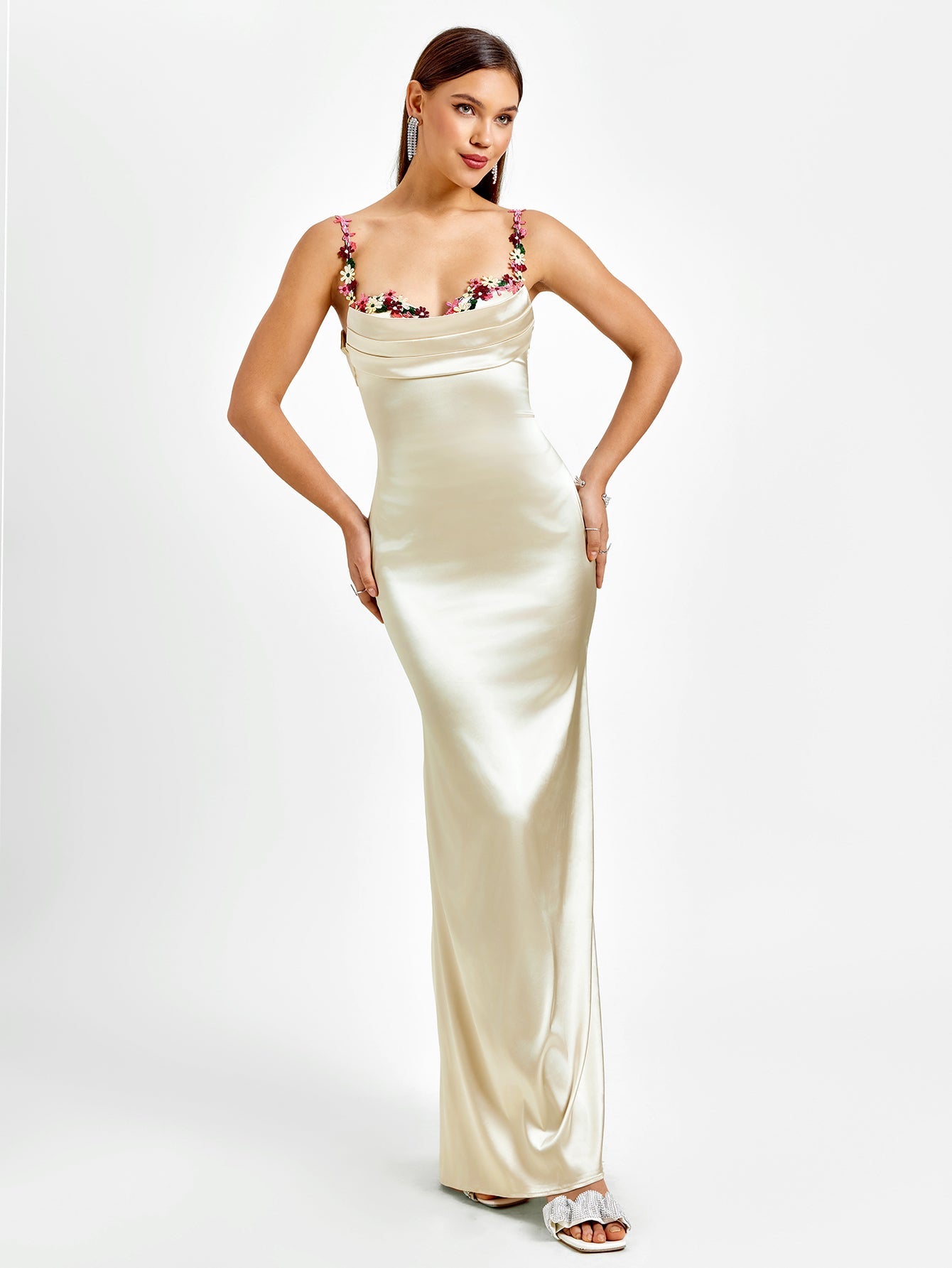 Amy - Satin bodycon dress