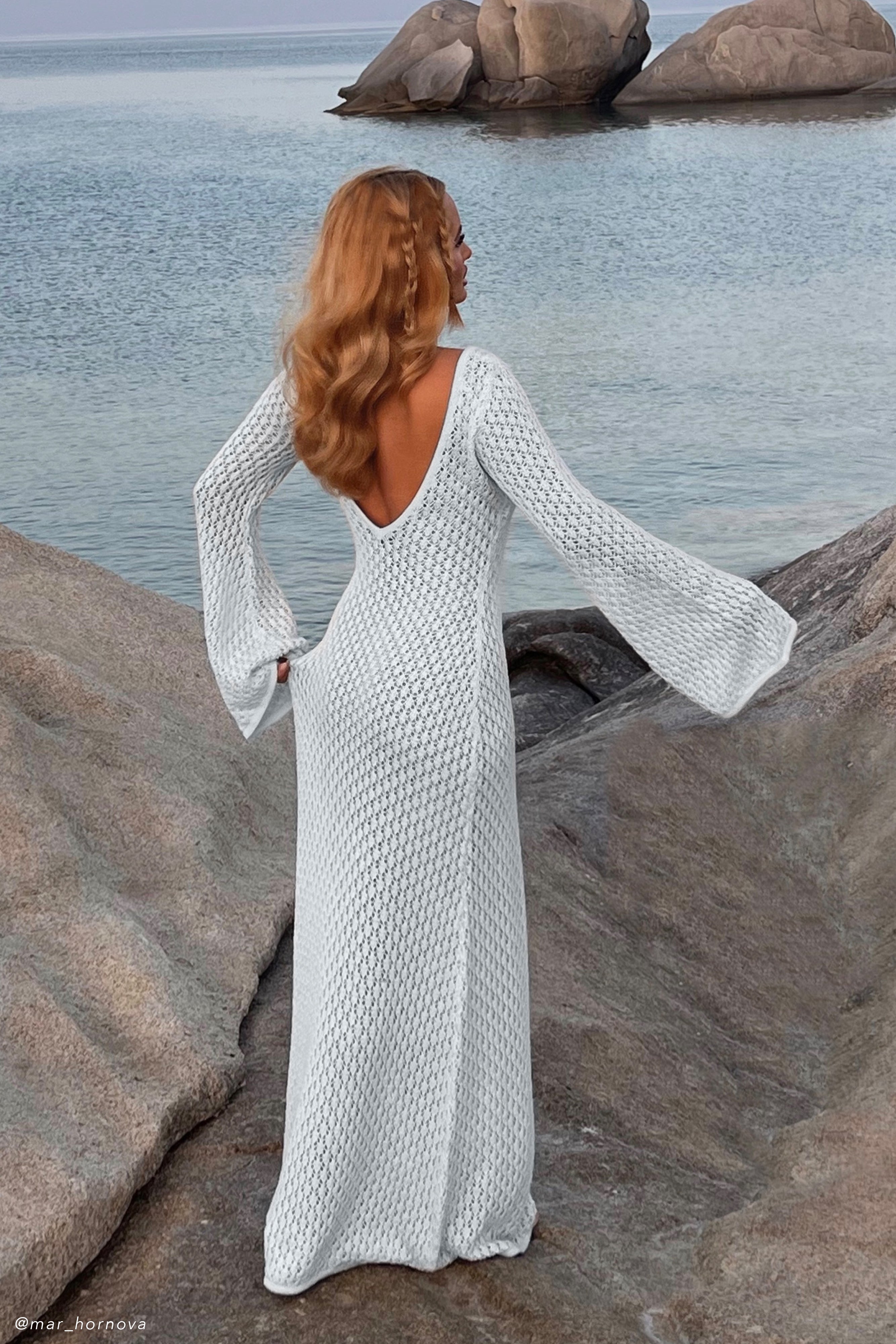 Kayleigh - Flare sleeve maxi dress