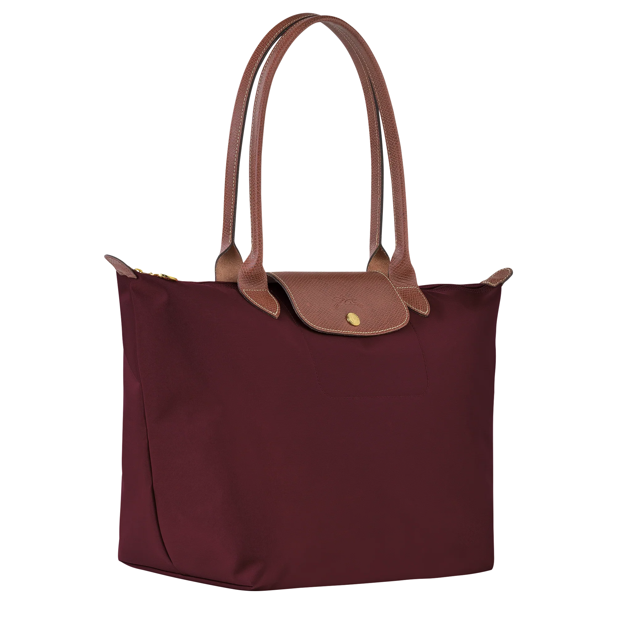Longchamp - Large burgundy tote bag