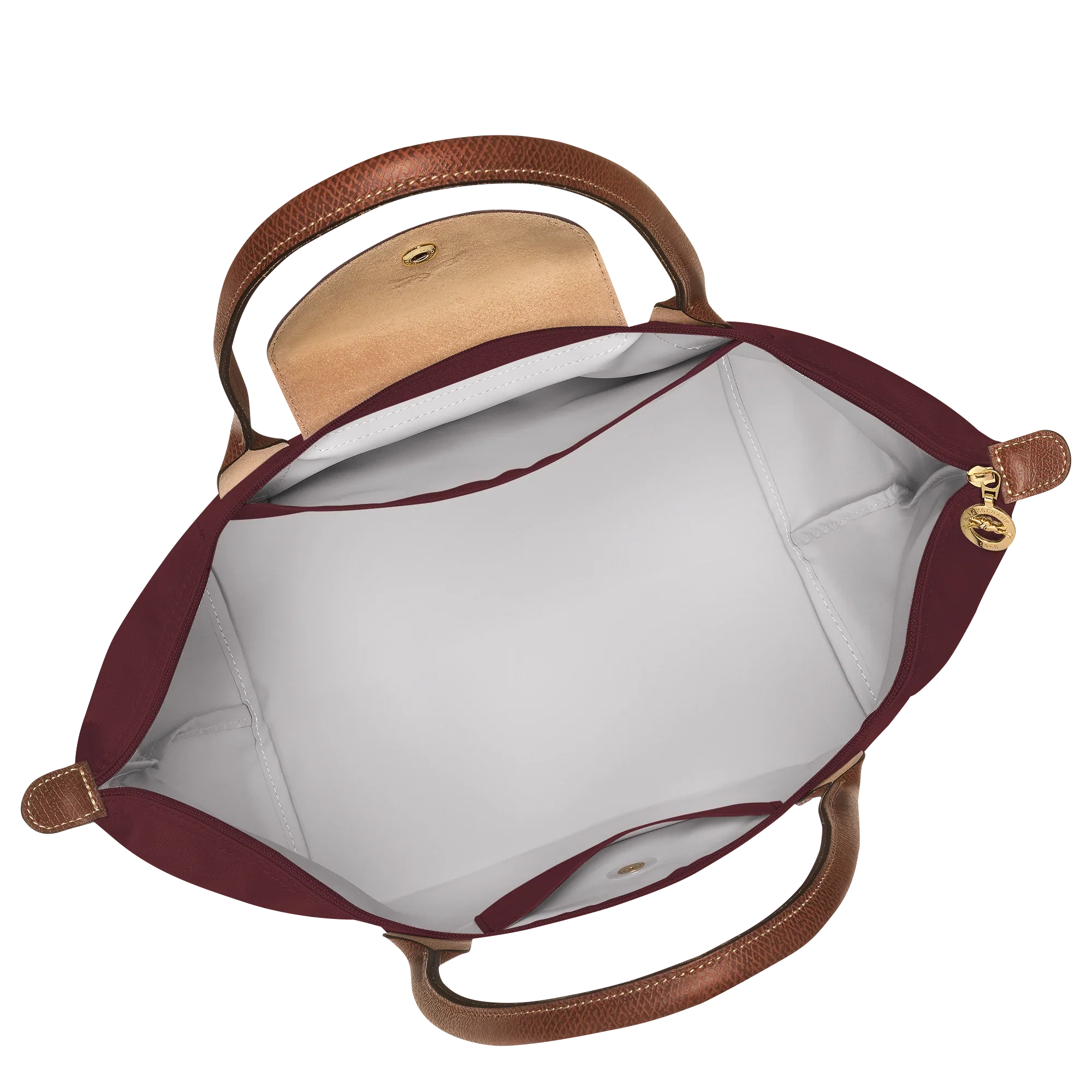 Longchamp - Large burgundy tote bag