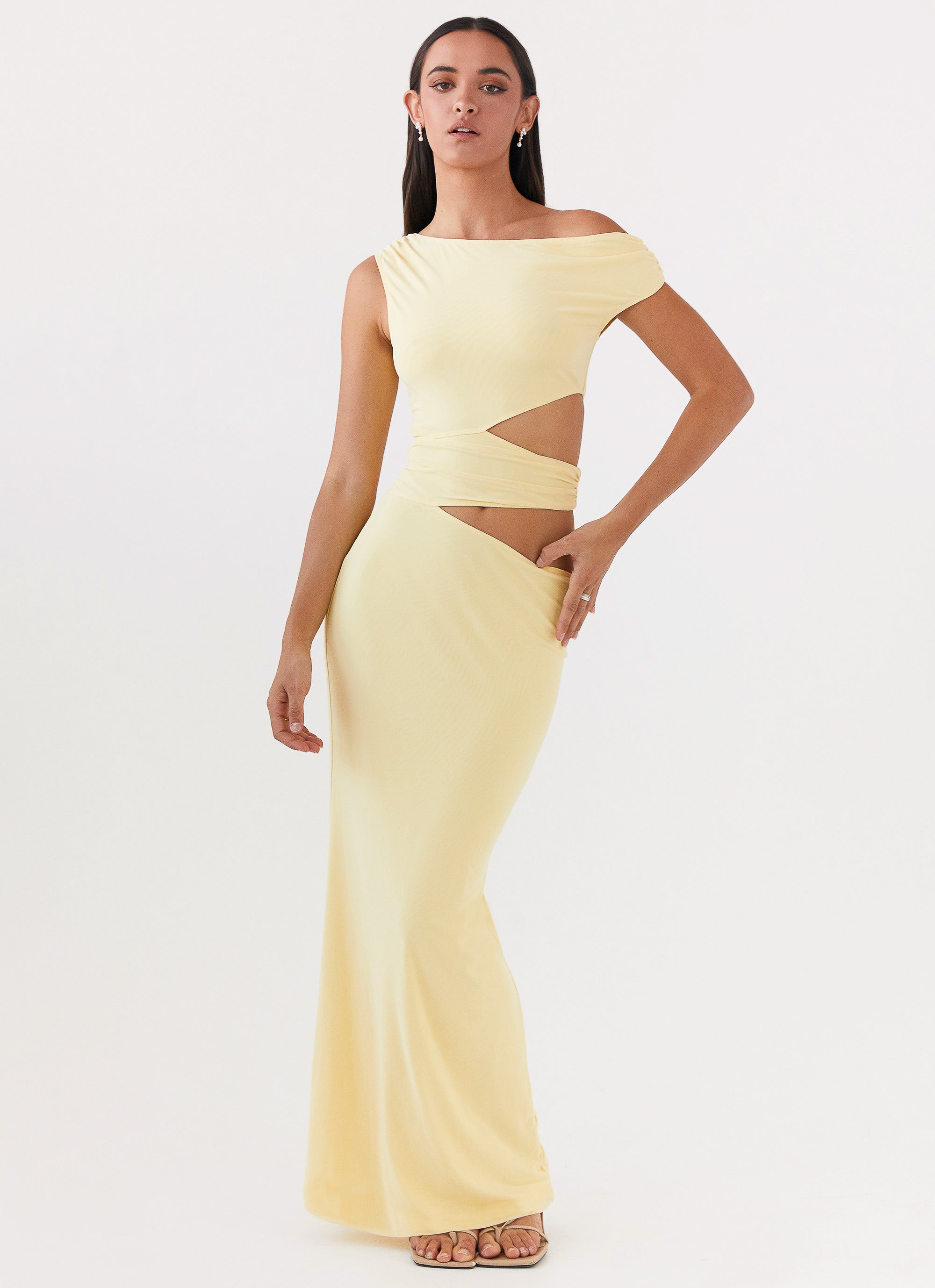 Margot - One shoulder maxi dress